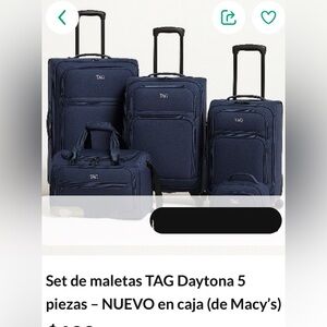 TAG Navy Blue Luggage Set